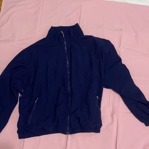 Dark blue East West jacket, size large